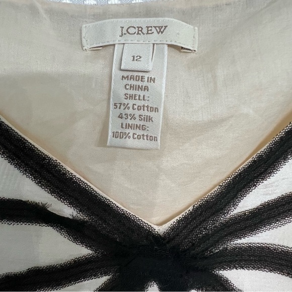 J. Crew (EUC) 100% Silk Fully Lined Sleeveless Top Size Large - Picture 4 of 10